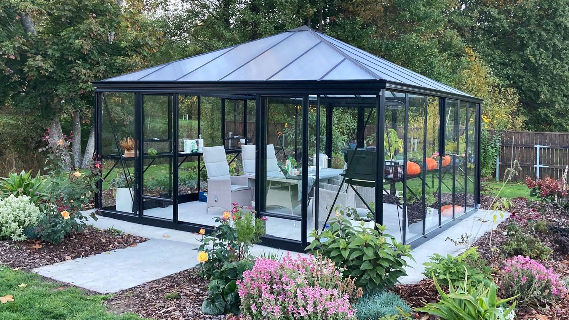 Växthus TETRA trädgårdsrum